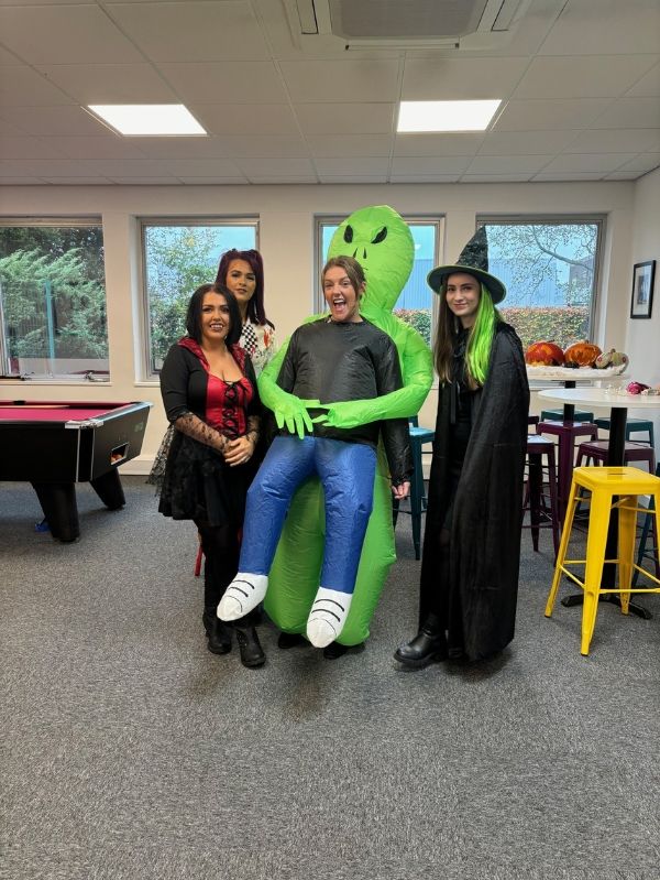 Crewe recruiters dressed up for Halloween