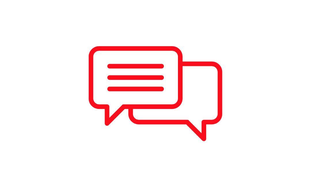 Feedback speech bubble icon