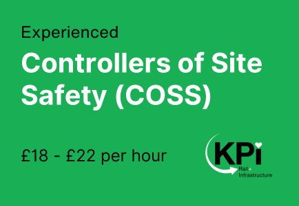 Controllers of Site Safety (COSS) needed - KPI Rail & Infrastructure