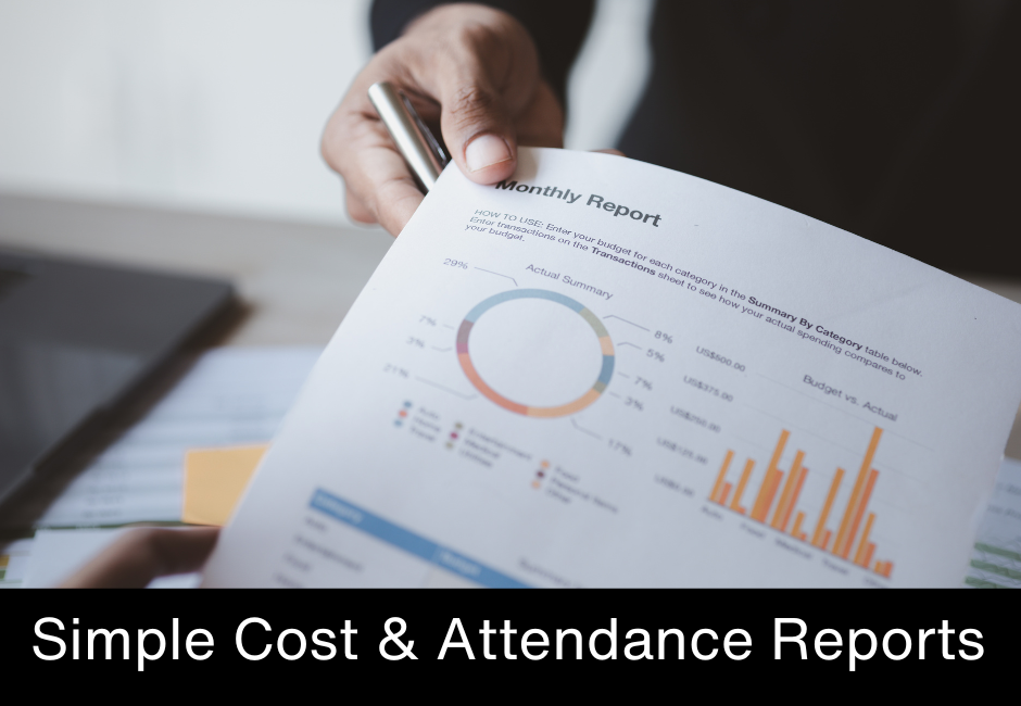 Temp cost & attendance reports