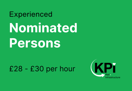 Nominated Persons needed - KPI Rail & Infrastructure