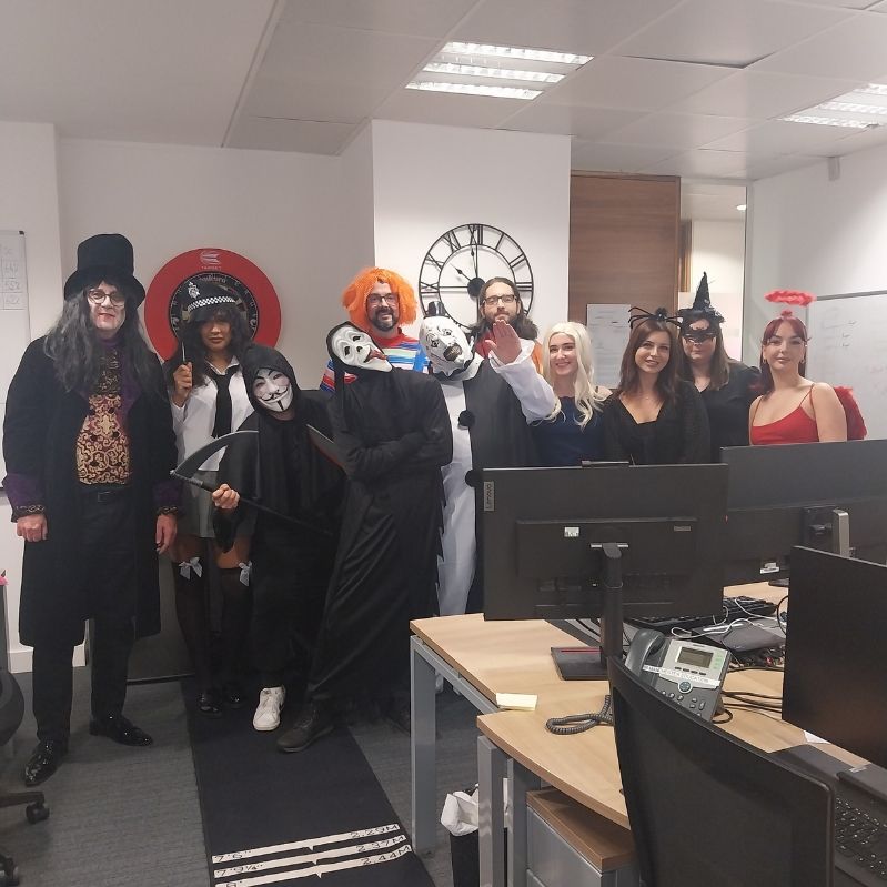 Manchester recruiters dressed up for halloween